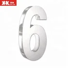 Plate Stainless Steel Acrylic Number Sign Plate With Sticker