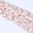 Pearl Freshwater Pearls Factory Wholesale Baroque Shape Pink Freshwater Borneo Pearl Biwa Pearl Strand