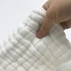 Cloth Organic Burp Cloths Muslin Burp Cloth 4 Pack Large 100% Cotton Organic White 6 Layers Soft And Absorbent