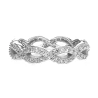 Jewellery Jewelry Latest 925 Sterling Silver Jewellery Finger Rings With Clear CZ Diamonds Custom Jewelry