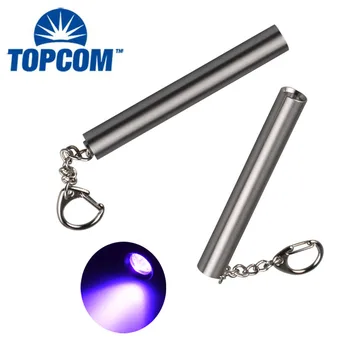 365-390nm Ultraviolet Small LED Flashlight Black Light UV Keychain LED Key Ring