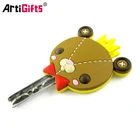 Key Wholesale Custom Design Your Own Bulk Cheap Silicone PVC Plastic Cartoon Car Key Cover