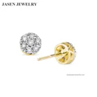 Diamond Earrings Stud Earrings Drop Earrings JASEN JEWELRY Fashion Real Diamond Earrings 2 Tone Stud Earrings