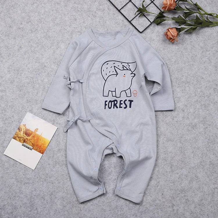 manufacturer New design wholesale price high quality soft plain 100% cotton baby kimono bodysuit kids clothing