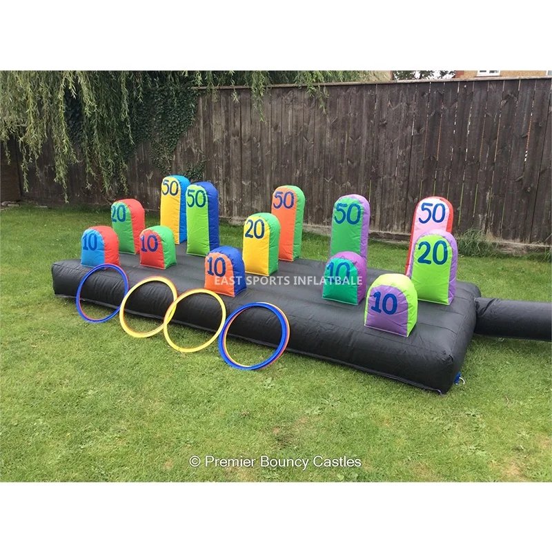 10× New Toss Rings Circle Hoopla Game Fun Throw to Hook Kids Child 5.1"\13 UKPL 