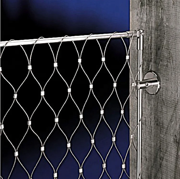 stainless steel wire rope mesh fence supplier