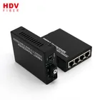 Converter Converter HDV 10 100base 4rj45 4 Port Fiber Optic Media Converter