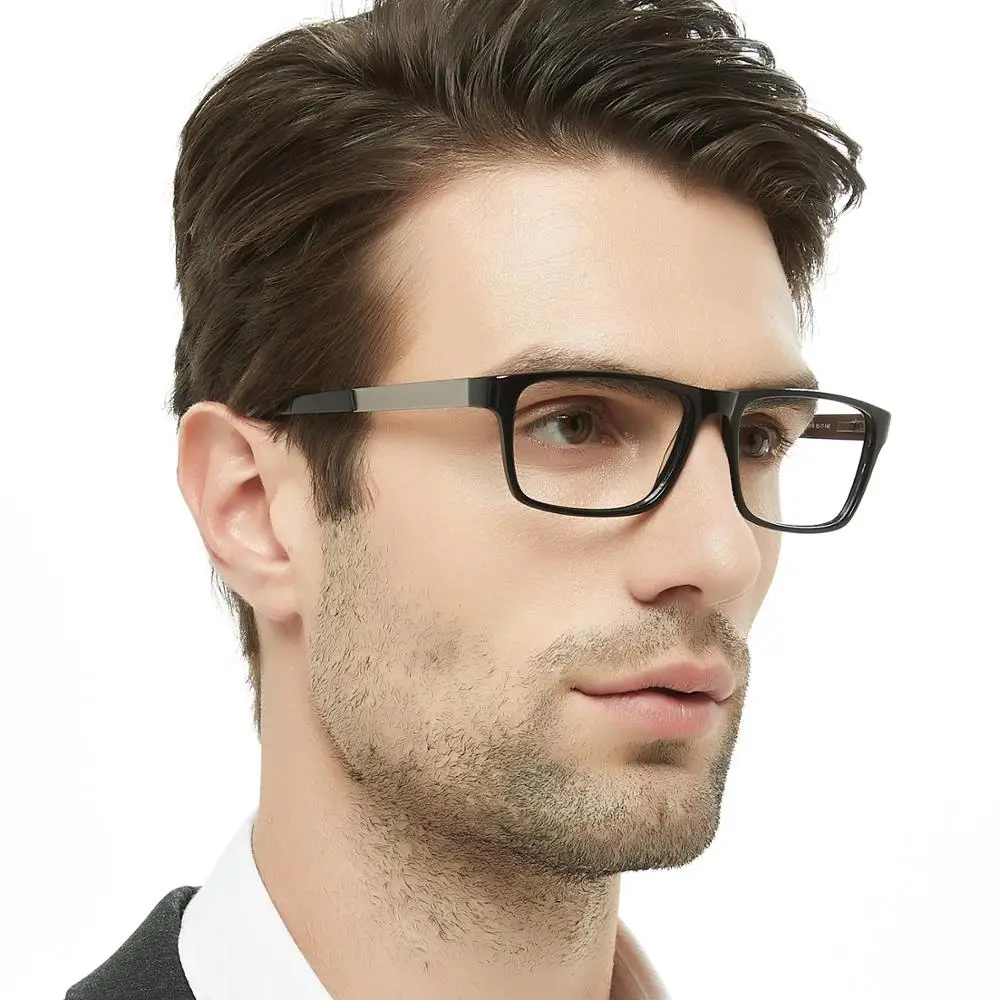 Hot Sale Black Eyeglasses Frames Fashion Eyewear Acetate Eye Glasses For Men  - Buy Acetate Frames,Eyewear Frames,New Arrival Product on 