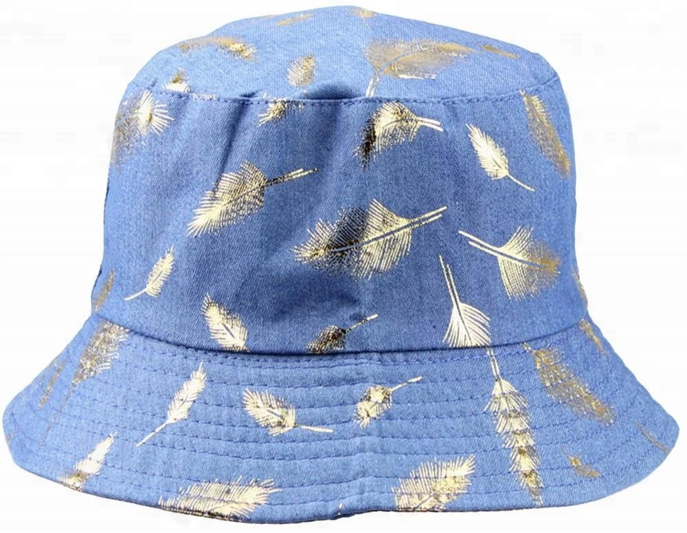 feather bucket hat