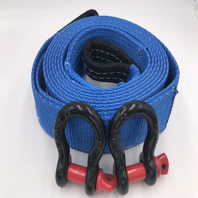 Spurtar 5M Tow Strap Heavy Duty Tow Rope with Steel Hook for Recovery Tow up to 4 Tonne 