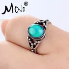 Ring Jewelry Men Rings Factory Wholesale Antique Sterling Silver Plated Mood Ring Jewelry Oval Magic Ring For Men