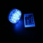 Wedding 10 LEDs Multi-color Remote Control Vase Base Light / 2.8inch Water-Proof Vase Light With Remote Control