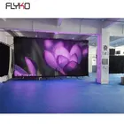 P5 high resolution display beautiful person images with sexy full color show on 3x6m soft led video curtain