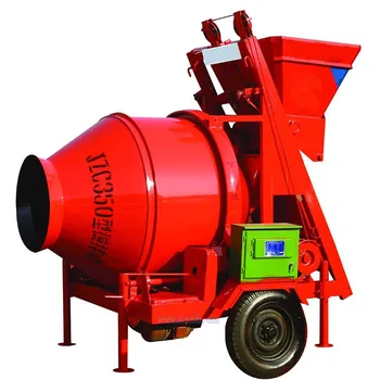 JZC-350 Construction used concrete Mixer/Cement mixer machine with Hydraulic Tipping Hopper