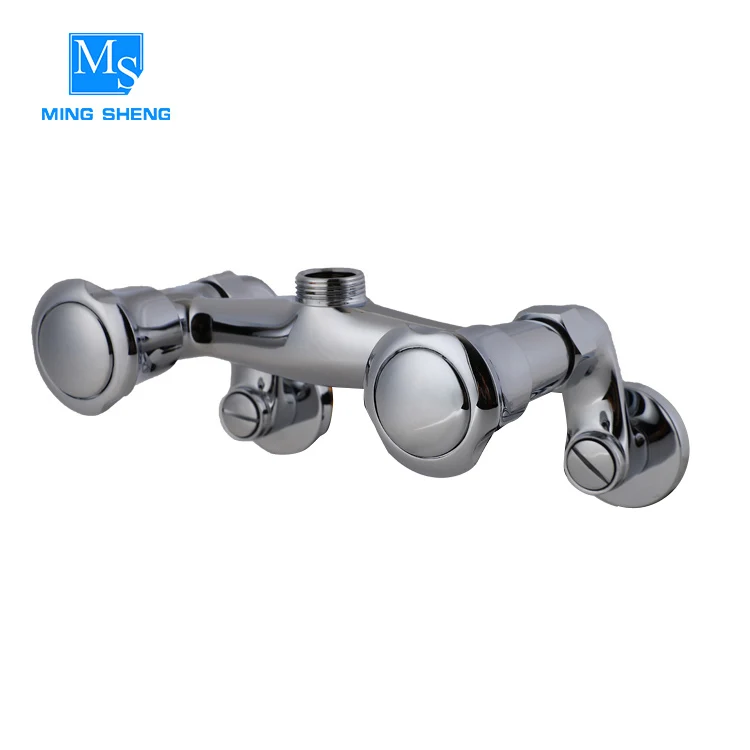 Kitchen Faucets Guangdong Factory Dual Holes in Wall Installation Wall-mounted Kitchen Faucet