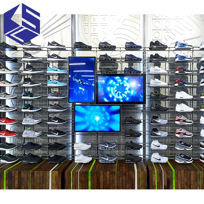 Estantería De Exhibición Para Zapatos Deportivos,Accesorios De Tienda De Ropa De - Zapatos De Jordania De Exhibición Deporte Tienda De Zapatos Plataforma Zapatos Mostrar Decoración Zapatos Estante De
