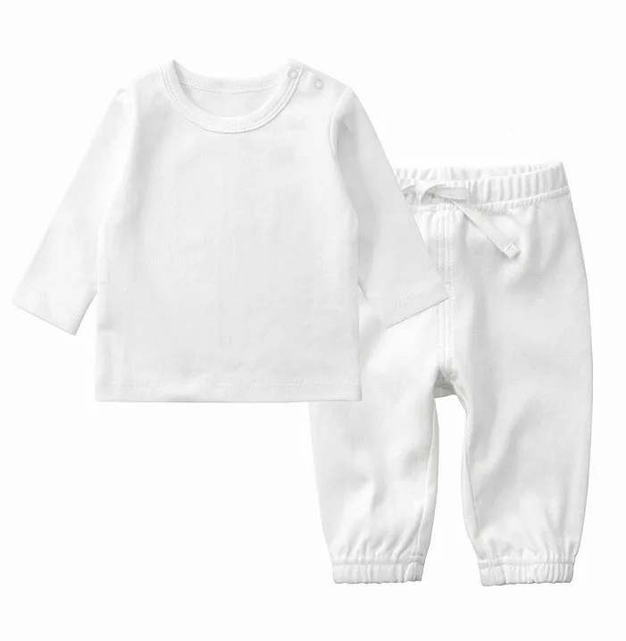 manufacturer Baby Boys & Girls Long Sleeve T-Shirt Tops And Pants Clothes Set