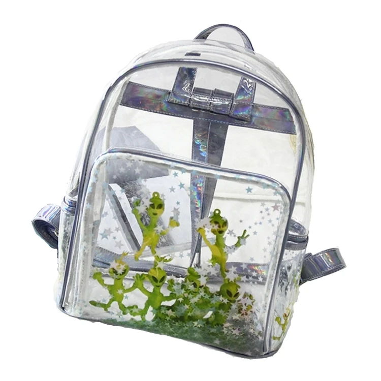 clear alien backpack