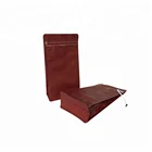 Food Pouch Food Pouches Plastic Food Grade Black Matte Finish Plastic Tea Bag Package Stand Up Zipper Tea Pouch
