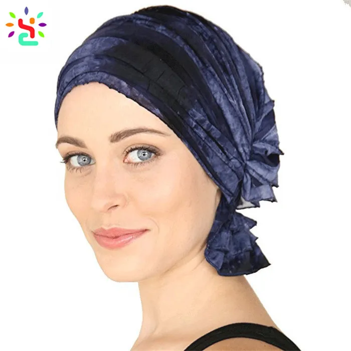 Sombrero de mujer de dos tonos de algodón de Amorros turbante de invierno para quimioterapia estilo indio 