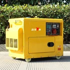 Generator CLASSIC CHINA Silent Type Portable 380V 5 KW Generator Diesel AC 3 Phase Diesel Generator 380V