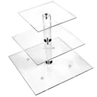 Cake Wedding 2 3 4 5 6 7 Tier Acrylic Bling Cake Stand Cinderella Carriage Wedding Cake Stand