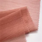 High Quality Pleated Chiffon Grenadine Fabric For Dress