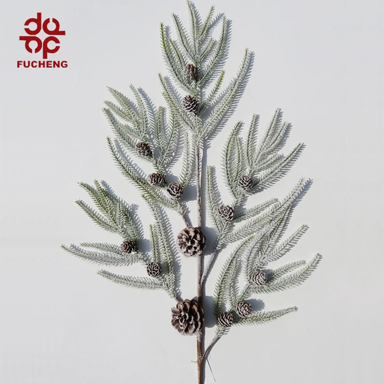 manufacture frosty pineneedle with pinecone and mini pine cone