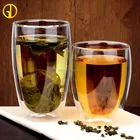 Coloured Glass Glass Glass Glass Cups Professional Manufacture Coloured Murano Custom Double Wall Glass Cup