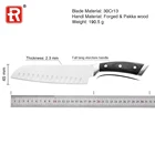 Kids Hot Selling High Quality Pakkawood Handle Japanese Santoku Knife Kids With Steel Rivets