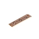 Brass Brass Name Plate Anodized Aluminum Stainless Steel Metal Brass Bike Logo Nameplate / Name Plate