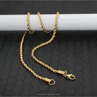 Grade Gold Stainless Necklace Stainless Steel Men's Round Top Grade 4mm Rose Gold Stainless Steel Necklace Chain