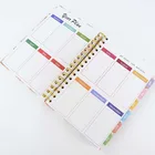 Spiral Planner A5 2021 Planner A5 Size Rose Gold O Wire Spiral Bound Agenda Planner With Divider Tabs