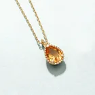 925 Silver Silver 925 Sterling Silver Natural Stone Jewelry Pendant Necklace With Crystal Topaz Green Agate Ruby