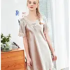 Silk Gown The Pajamas Wholesale Silk Gown Ladies Pajamas Simulation Bathrobe Large Size
