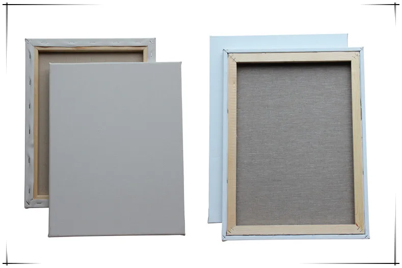 Blank White Matt Surface Waterproof Stretched Canvas Board Artist Canvas for Acrylic Oil Painting