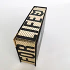 Earphone Shape Rectanglecustomized Hot Sell Premium Custom Black Wireless Earphone Packaging Magnet Book Shape Boxes
