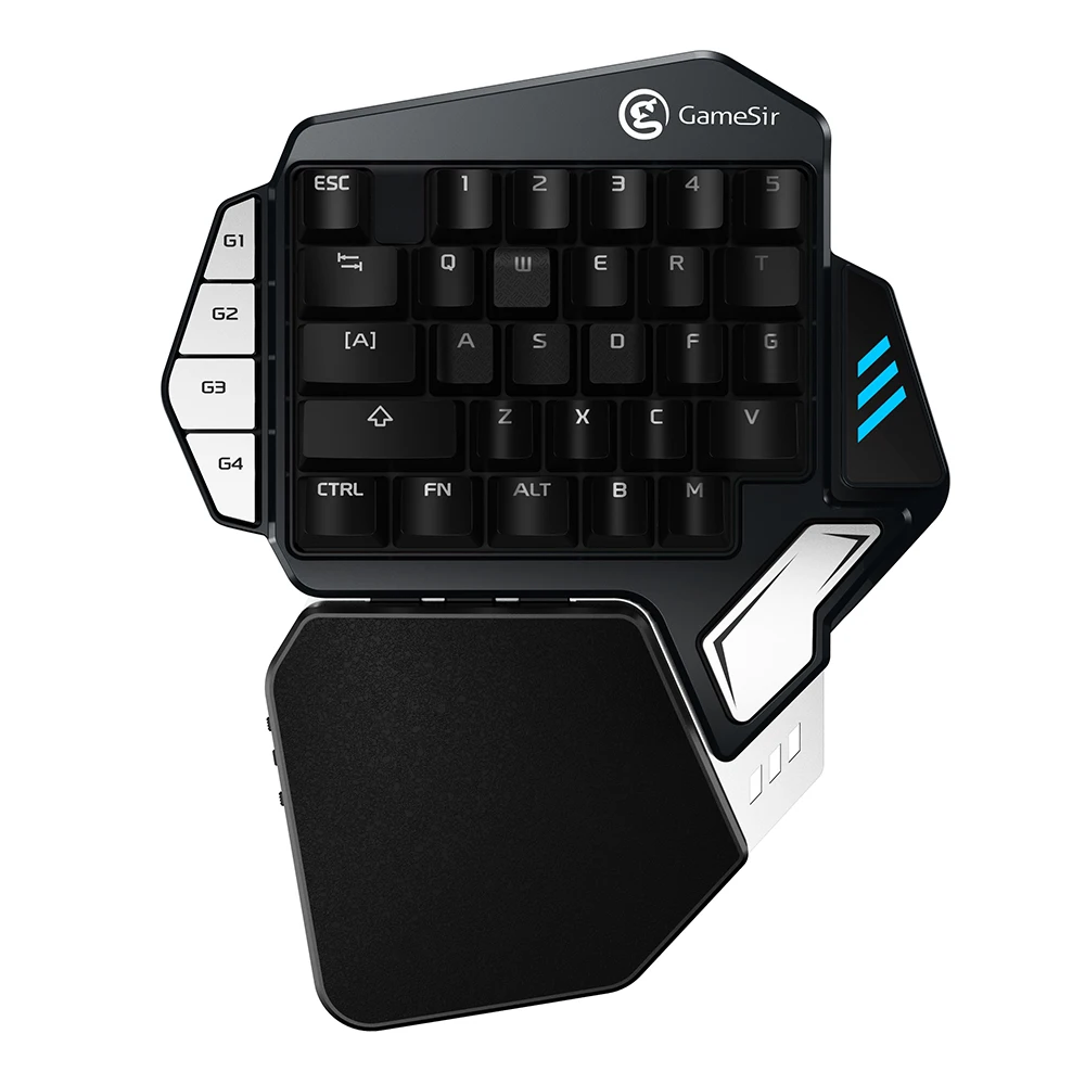 ambidextrous gaming keypad