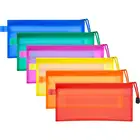 Pvc Pencil Bag Bags 2018 Amazon Hot Sale 6 Colors Waterproof PVC Pencil Case With Zipper Wholesale Cheap Custom Plastic Pen Bag File Bags