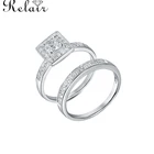 Wedding Ring Fashional Valentine Gift 925 Sterling Silver Jewelry Gemstone Couple Wedding Ring