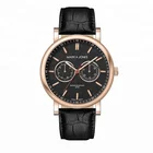 Wrist Watch Leather Week Function Black Crocodile Genuine Wrist Woman Watch Leather