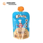 Spout Pouch Food Grade Plastic Squeeze Packaging Reusable Baby Food Spout Pouch