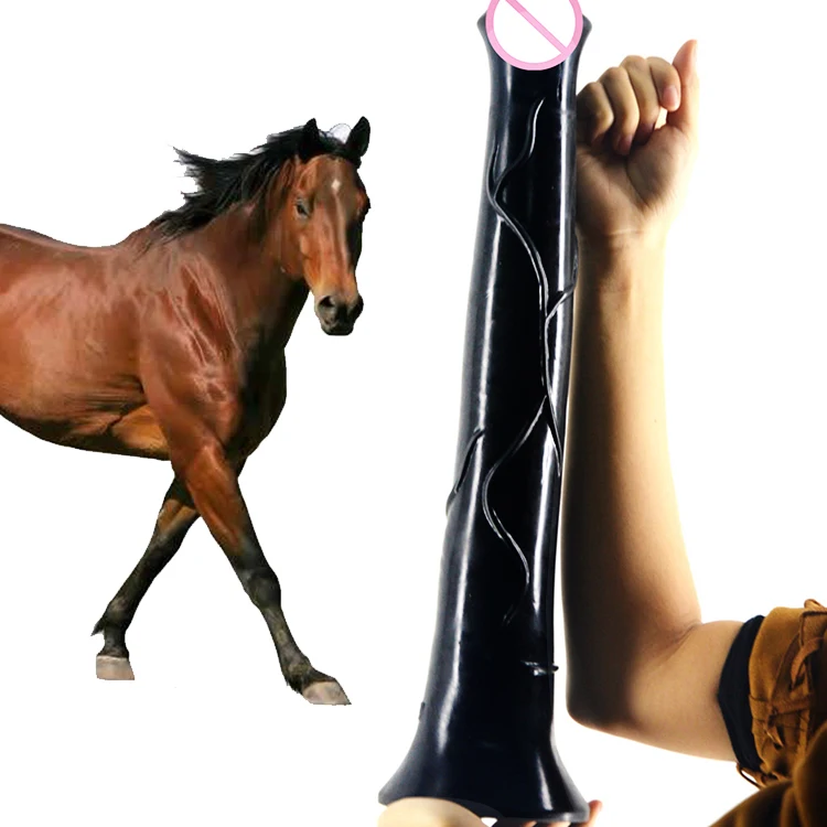 Horse Dildo All The Way In
