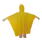 Yellow Pvc Poncho Light Yellow PVC Square Poncho