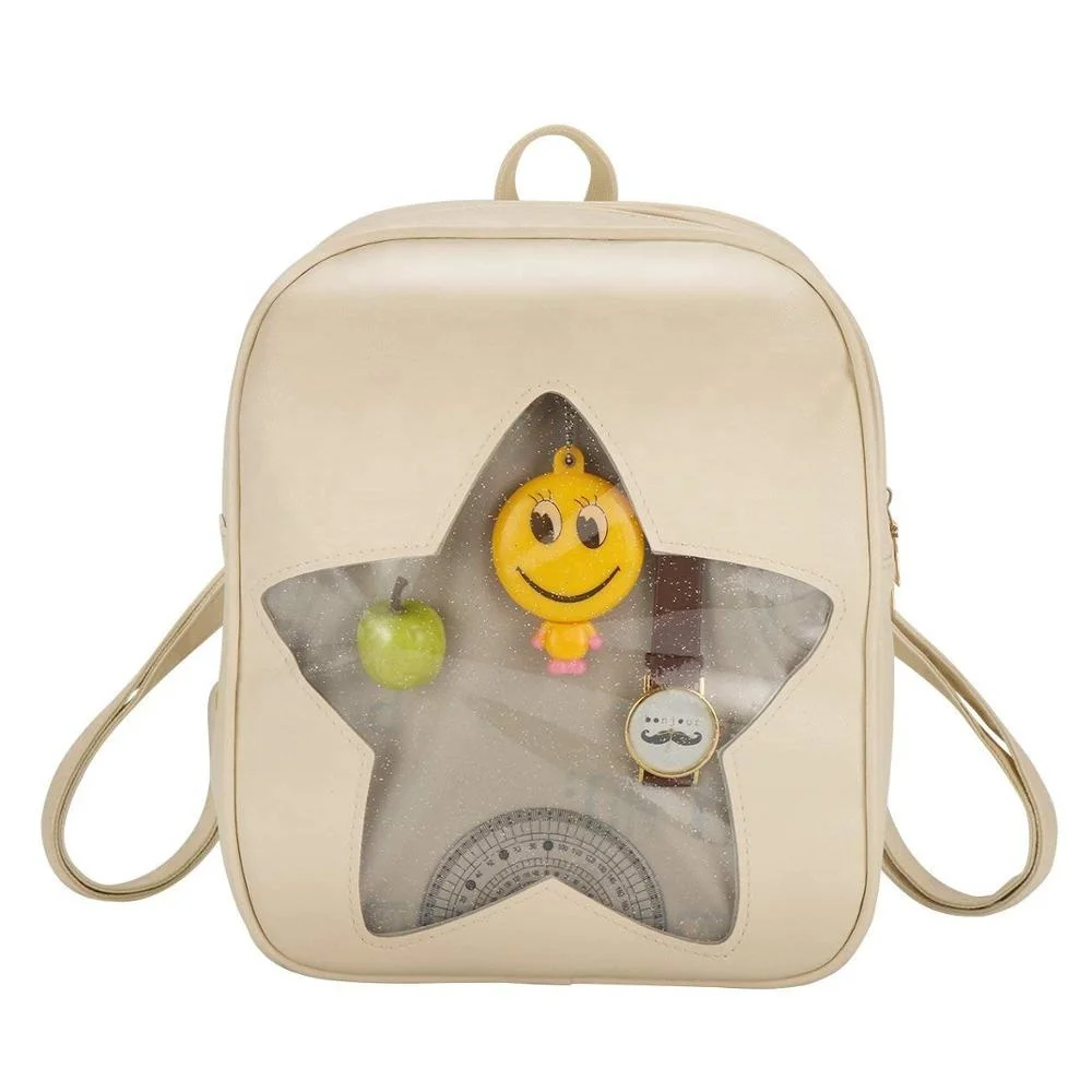 Oem Logo Girls Hologram Laser Backpack 