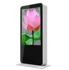 Lcd 55 65 Inch Floor Standing Digital Signage Slim Kiosk Touch LCD Display Advertising Double Side Outdoor Totem