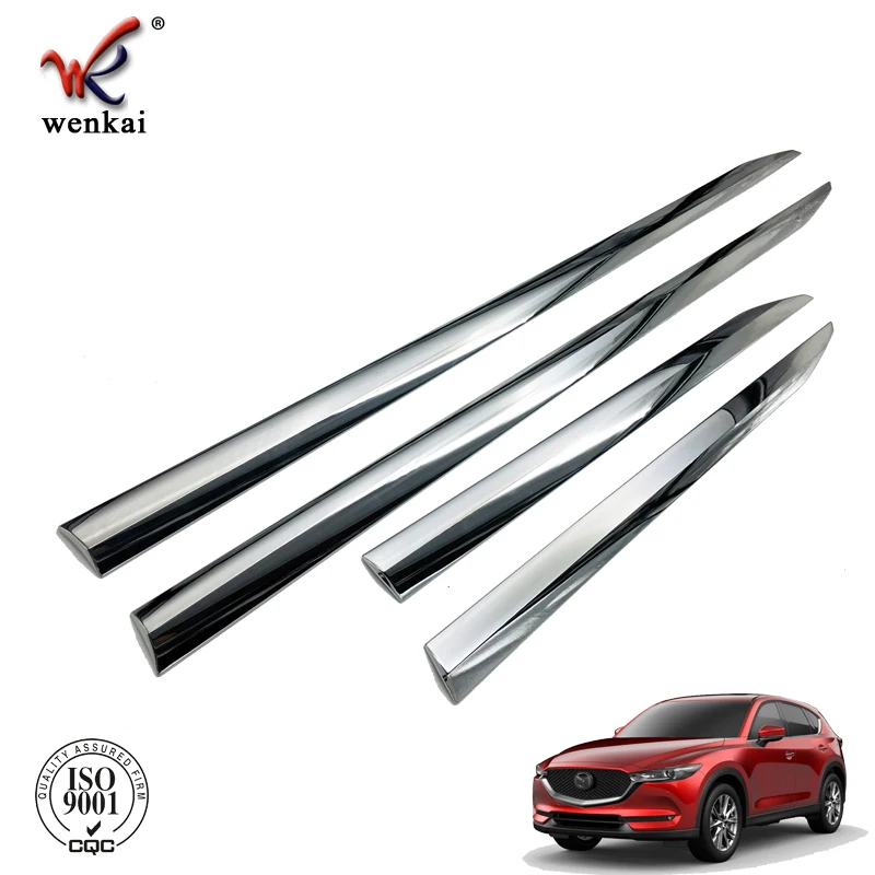 Abs Chrome Side Door Panel Body Molding Cover Trim For Mazda Cx