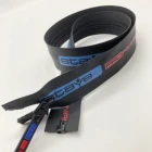 Zipper Pvc Waterproof Zipper 5#pu Printed Drysuit Zipper Customized Logo Invisible Waterproof Zipper Pvc Rubber Pull