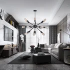 Led Led Pendant Light / Lamp Modern Light Fixture 6 Light Ceiling Led Chandelier Sputnik Pendant Lamp