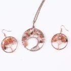 Gemstone Jewelry Tree Of Life Natural Stone Jewelry Set